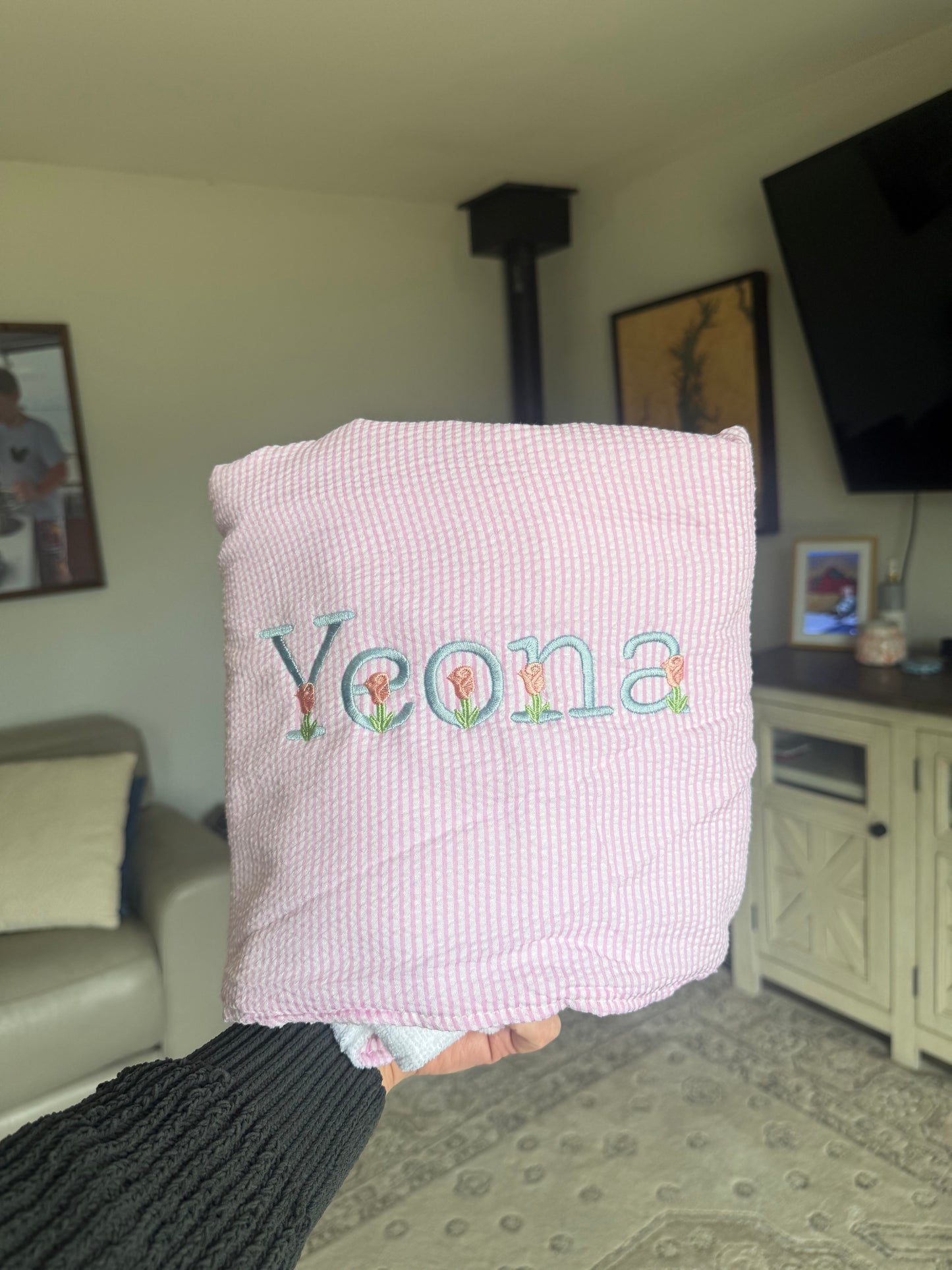 Seersucker Bath Towel